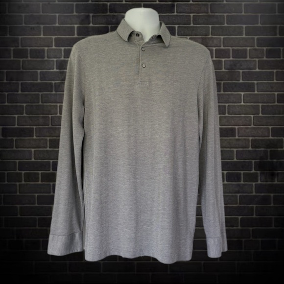 Hart Schaffner Marx Luxe Polo Shirt - M - Pima Cotton Blend - Made in Peru - Picture 1 of 12
